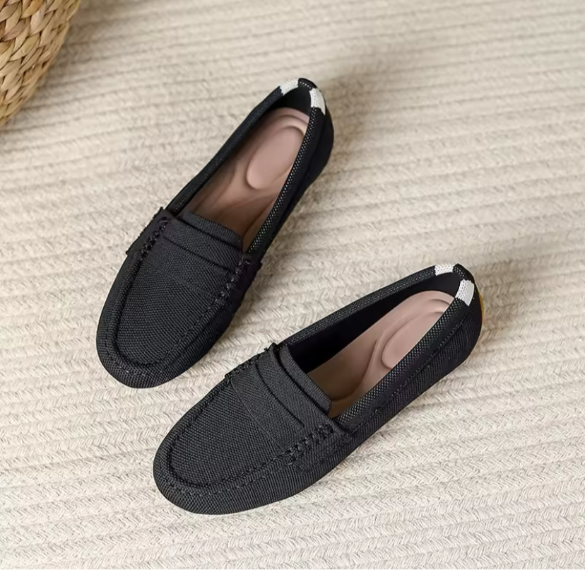 Mocassim europeu classico em malha tricô