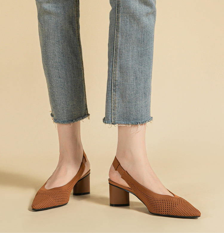 O Slingback em tecido