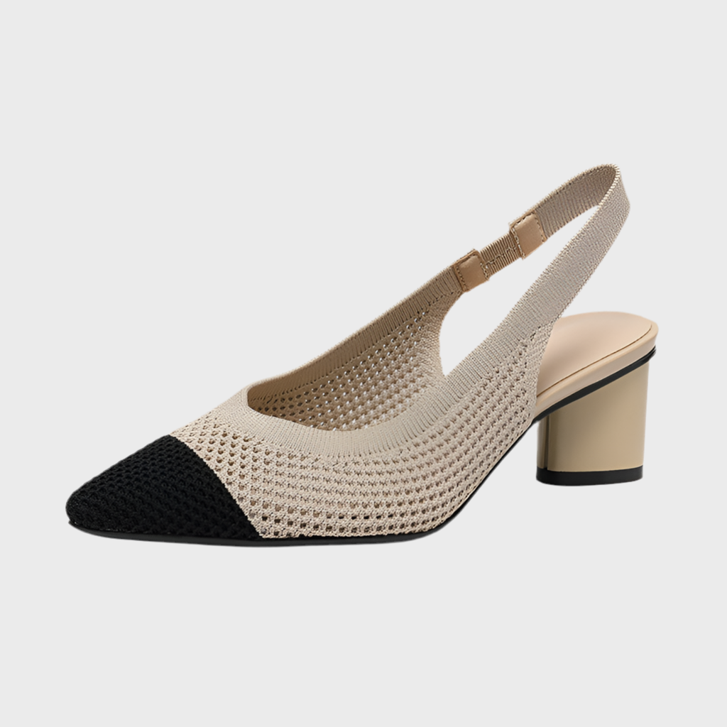 Slingback em tecido