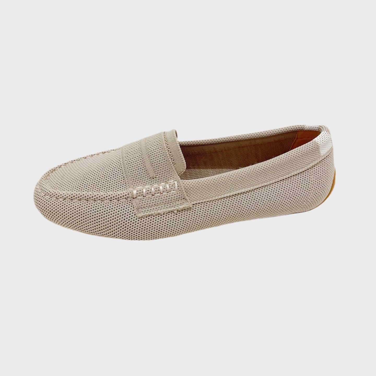 Mocassim europeu classico em malha tricô