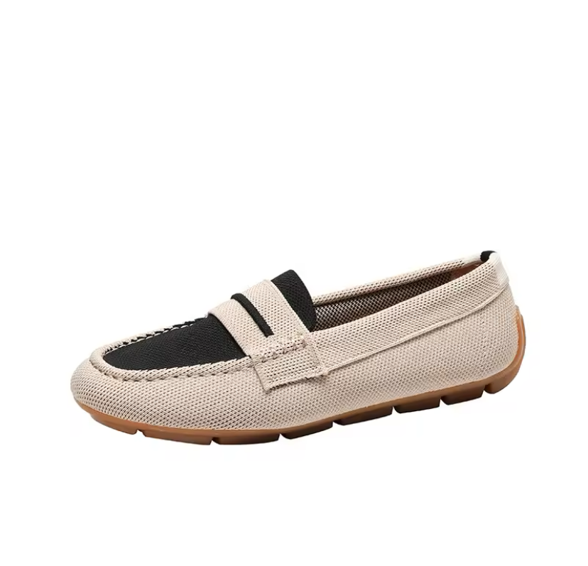 Mocassim europeu classico em malha tricô