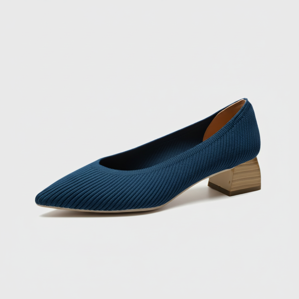 scarpin em tricô