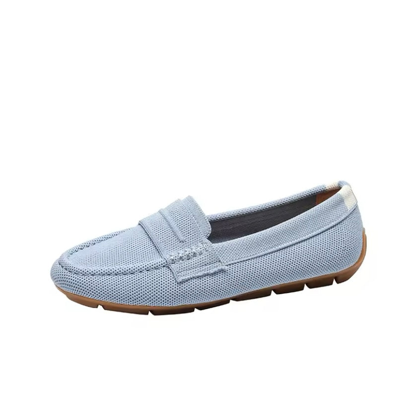 Mocassim europeu classico em malha tricô