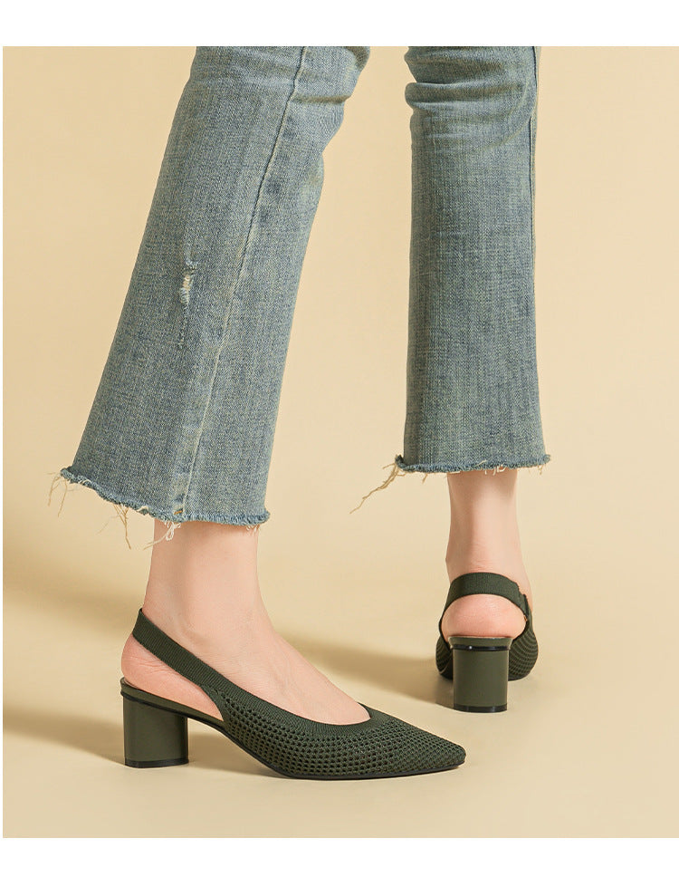 O Slingback em tecido