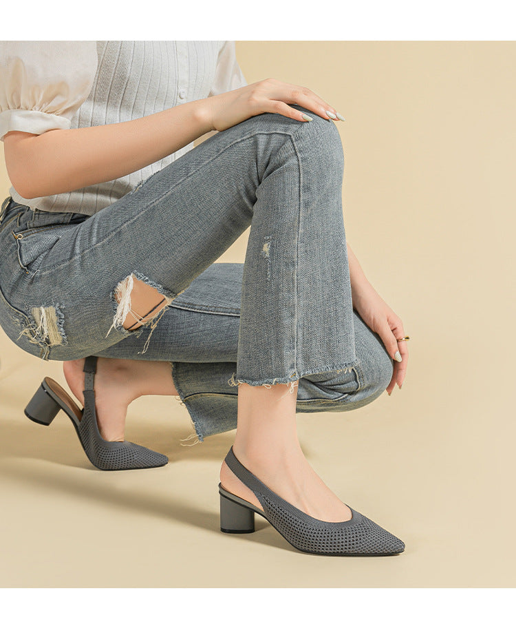 O Slingback em tecido