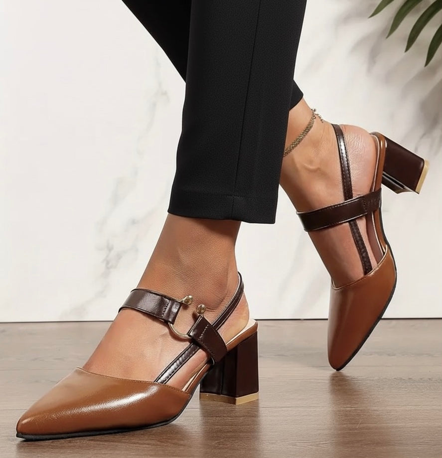 Slingback  Eterna - compre hoje e ganhe uma palmilha confortável de presente