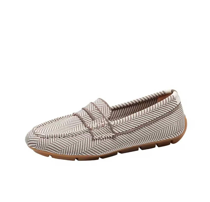 Mocassim europeu classico em malha tricô