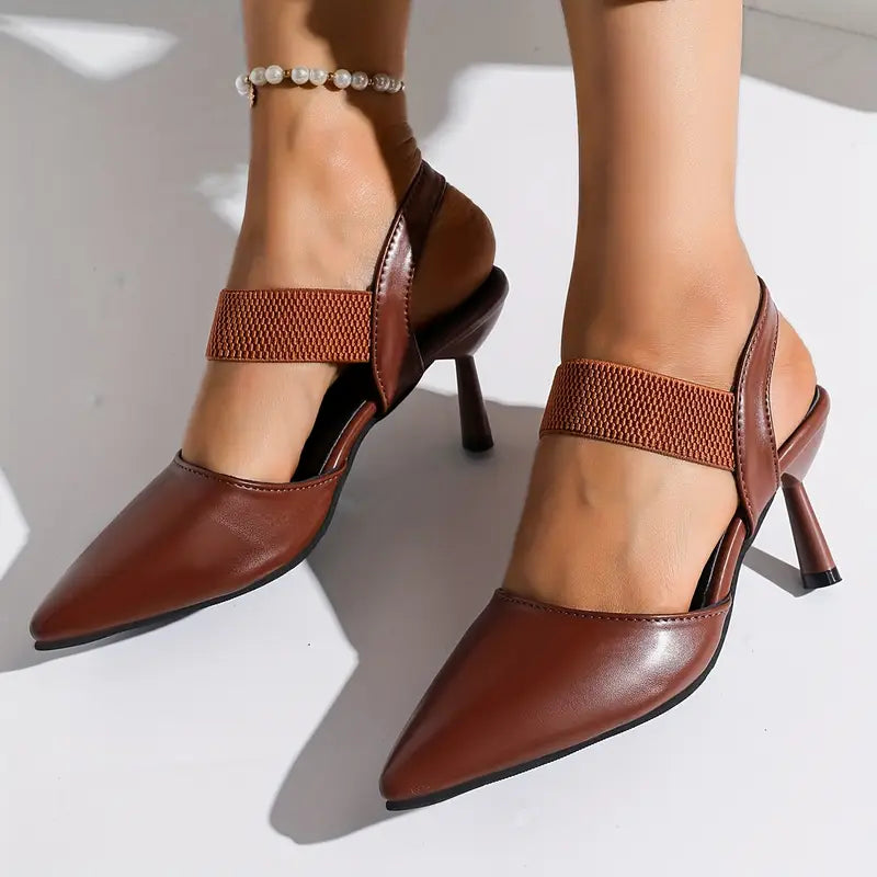 scarpin classico em microfibra